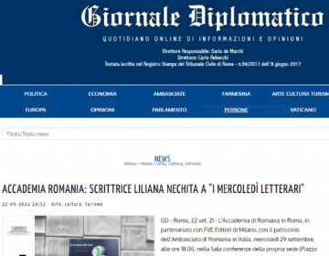 Rassegna stampa L’Imperatrice – Giornale Diplomatico 22 09 21