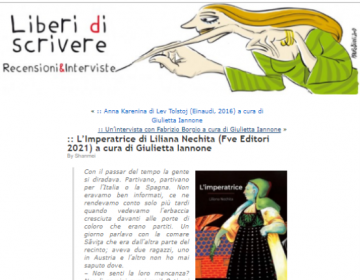 Rassegna stampa L’imperatrice – Liberi di scrivere 31.05.21